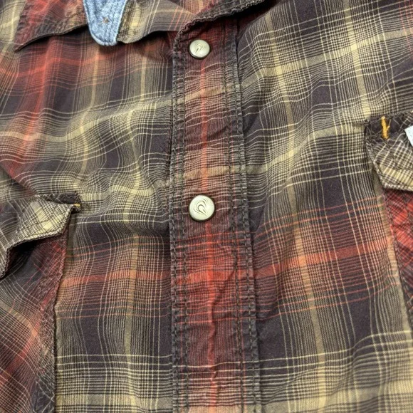 Carhartt Men's 2XL Relaxed Fit Plaid Pearl Snap Long Sleeve Shirt Western Workwe - Picture 5 of 8